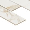 Msi Calcatta Gold Subway 11.46 In. X 11.69 In. X 6Mm Matte Mosaic Marble Tile, 15PK ZOR-PT-0630